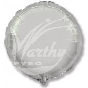 Fóliový balónek stříbrný - 45 cm 